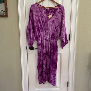 Entro purple tie dye dress.  L